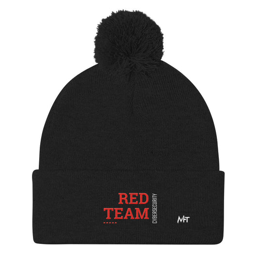 Cyber Security Red Team V12 - Pom-Pom Beanie by DarkByteGear