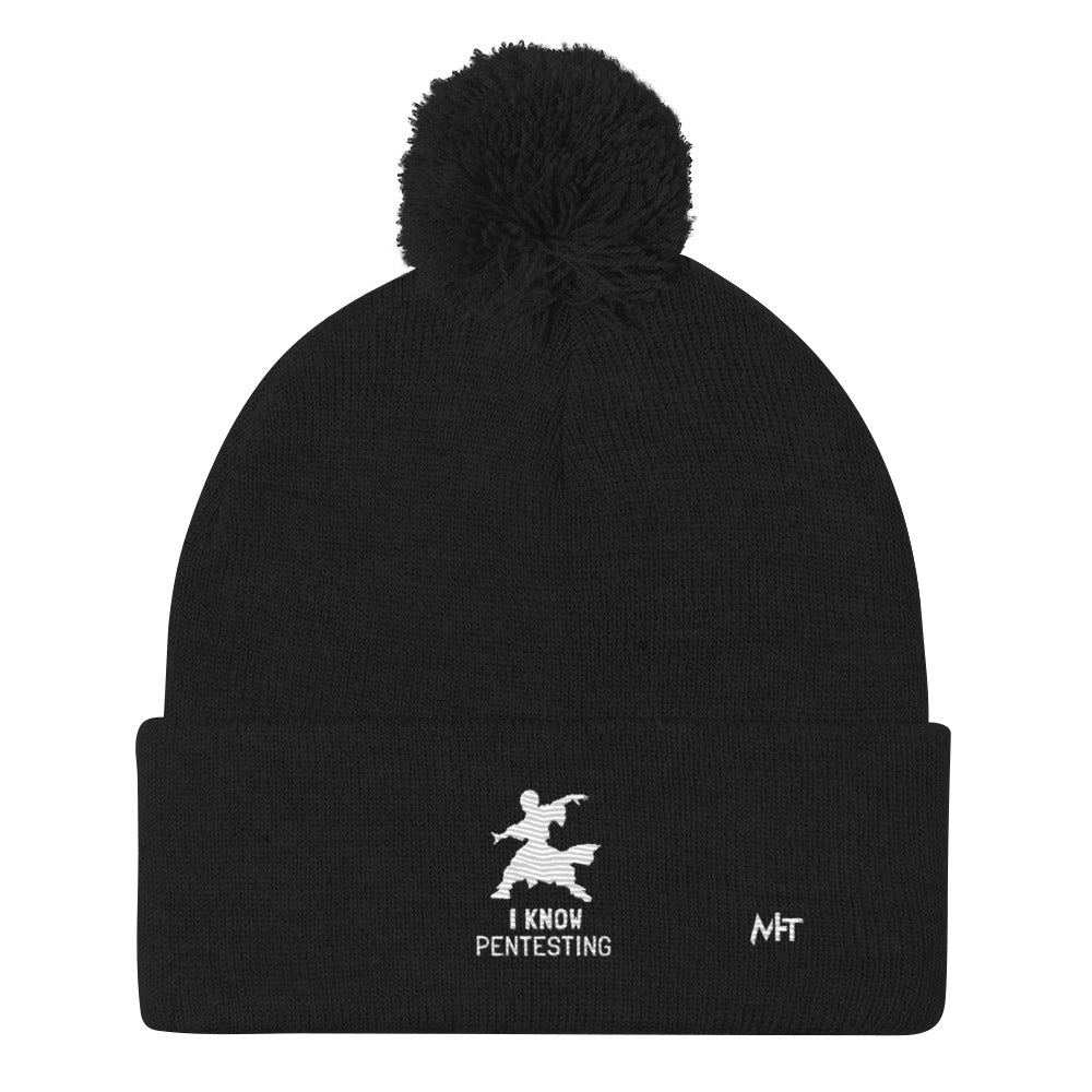I Know Pentesting - Pom-Pom Beanie by DarkByteGear