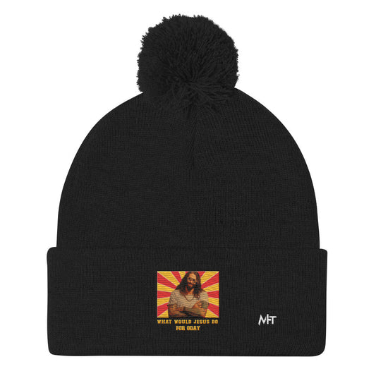 What would Jesus do for 0day v1 - Pom-Pom Beanie by DarkByteGear
