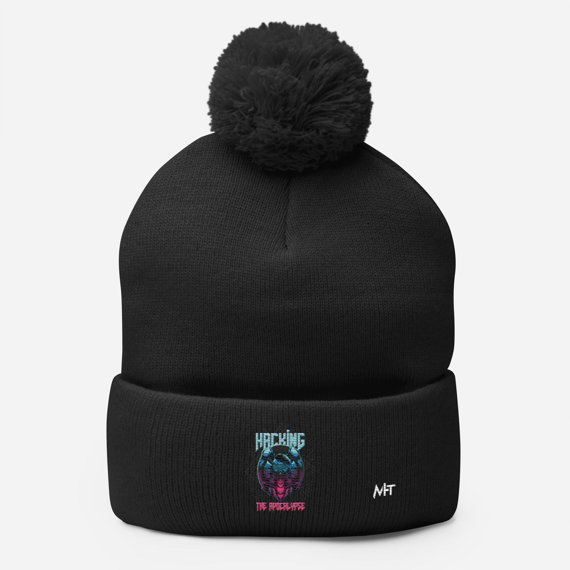 Hacking the apocalypse V2 - Pom-Pom Beanie by DarkByteGear