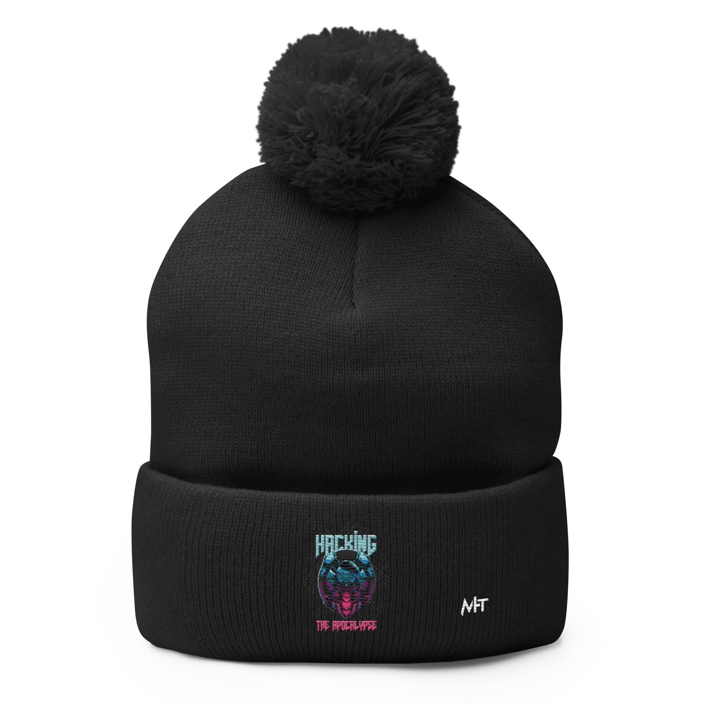 Hacking the apocalypse V2 - Pom-Pom Beanie by DarkByteGear