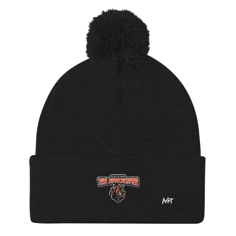 Hacking the Apocalypse V1 - Pom-Pom Beanie by DarkByteGear