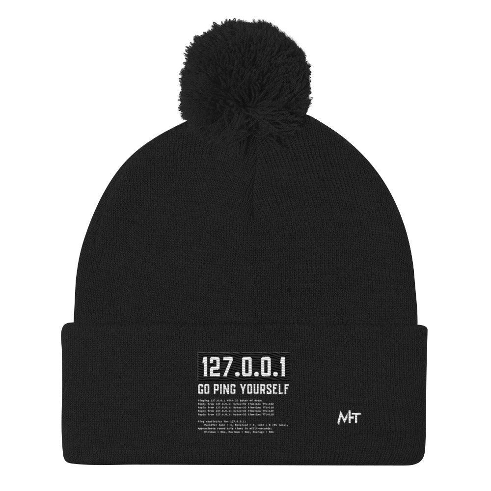 Go ping yourself - Pom-Pom Beanie by DarkByteGear