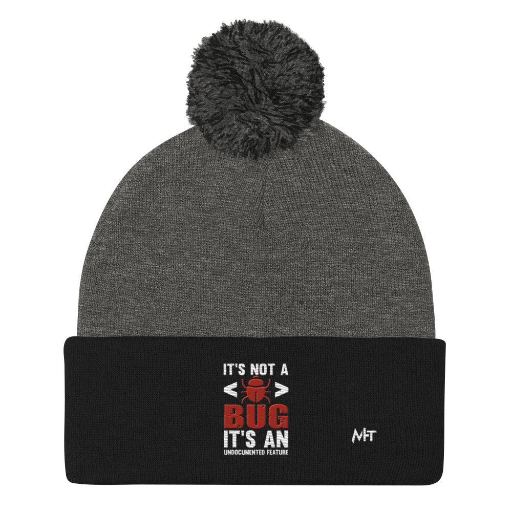 It's not a Bug; it's an Undocumented Feature - Pom-Pom Beanie by DarkByteGear