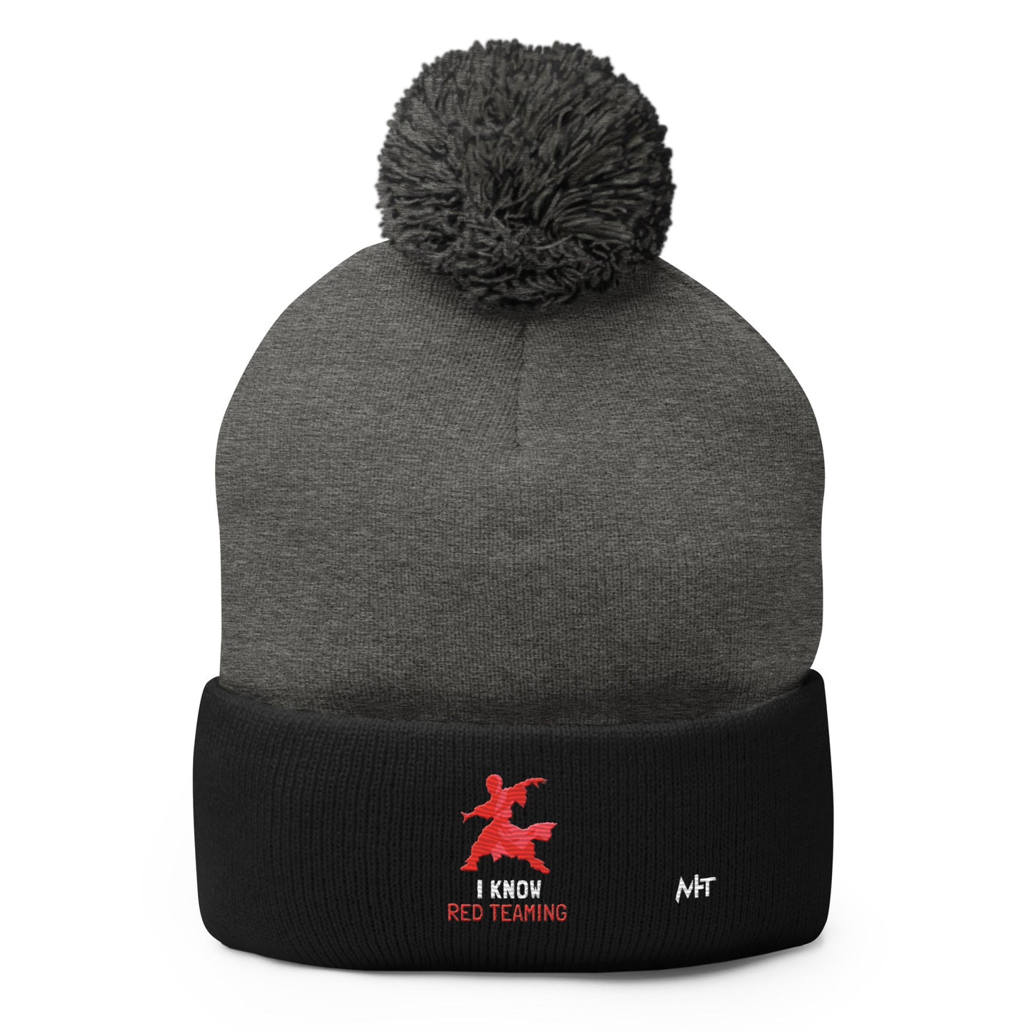 I Know Red Teaming - Pom-Pom Beanie by DarkByteGear