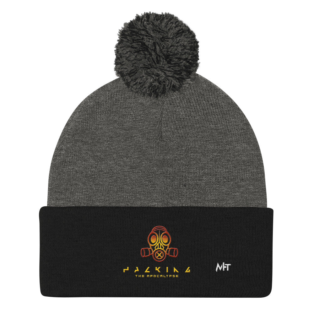 Hacking the apocalypse - Pom-Pom Beanie by DarkByteGear