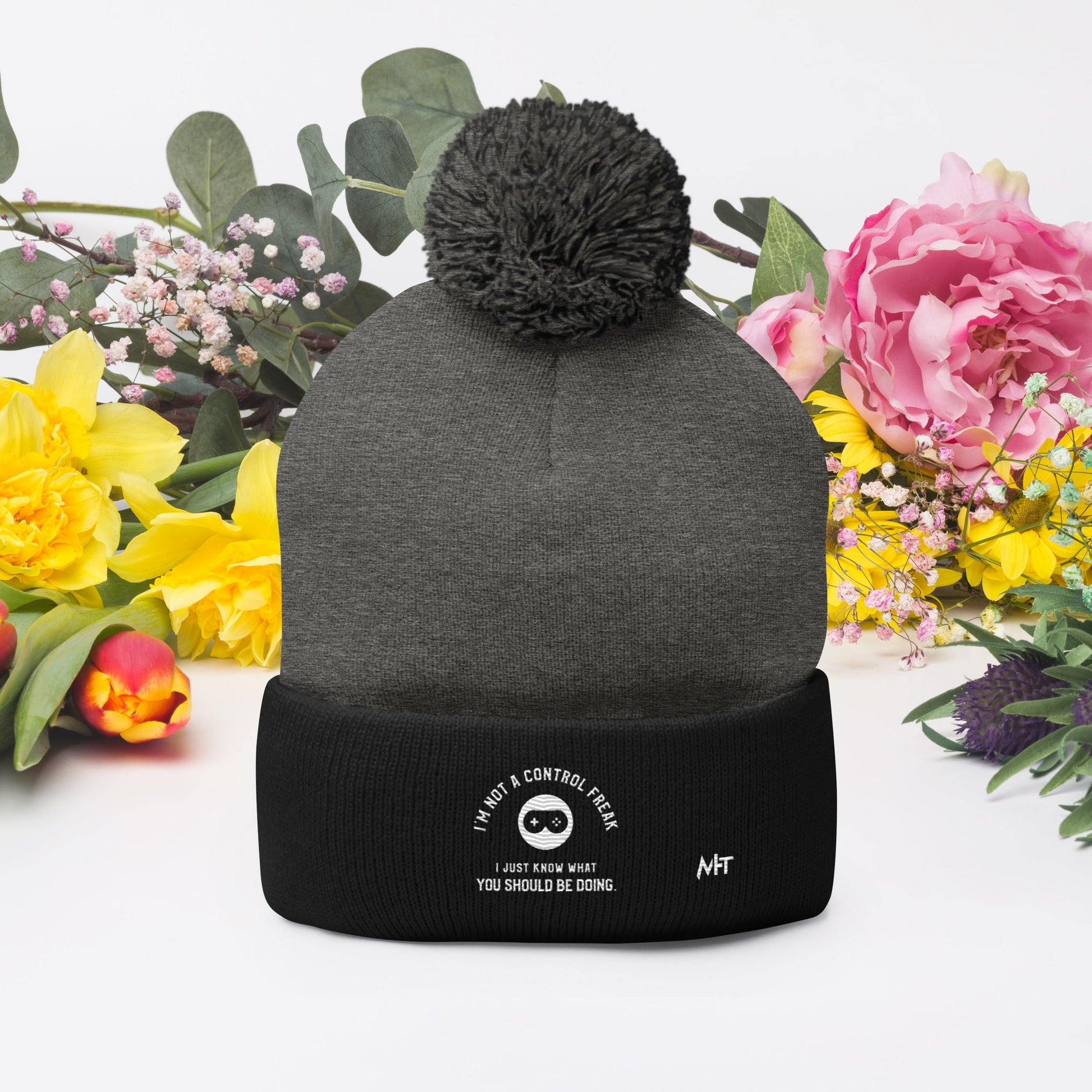 I am not a Control freak, I just Know what you should be doing - Pom-Pom Beanie by DarkByteGear