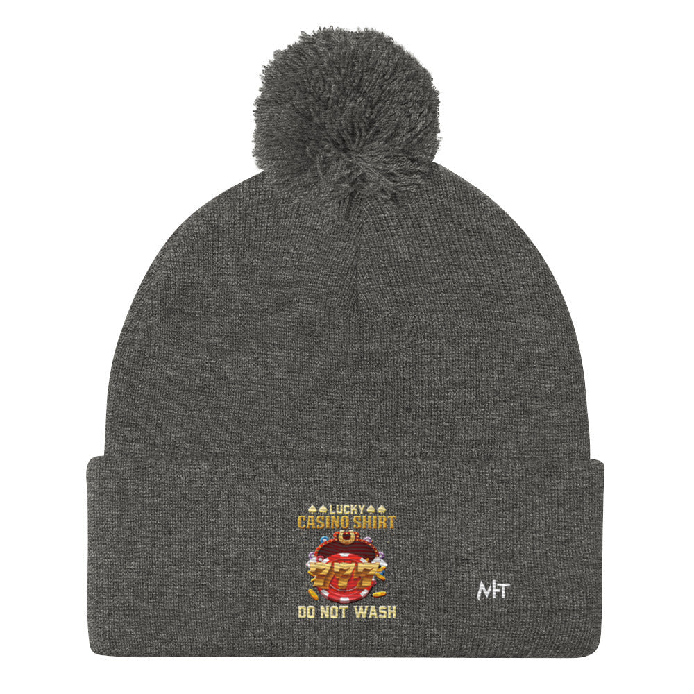 Lucky Casino Shirt Do Not Wash - Pom-Pom Beanie by DarkByteGear