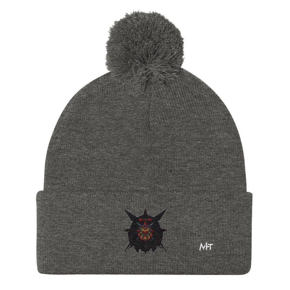 Cyberware Ronin Mecha - Pom-Pom Beanie by DarkByteGear