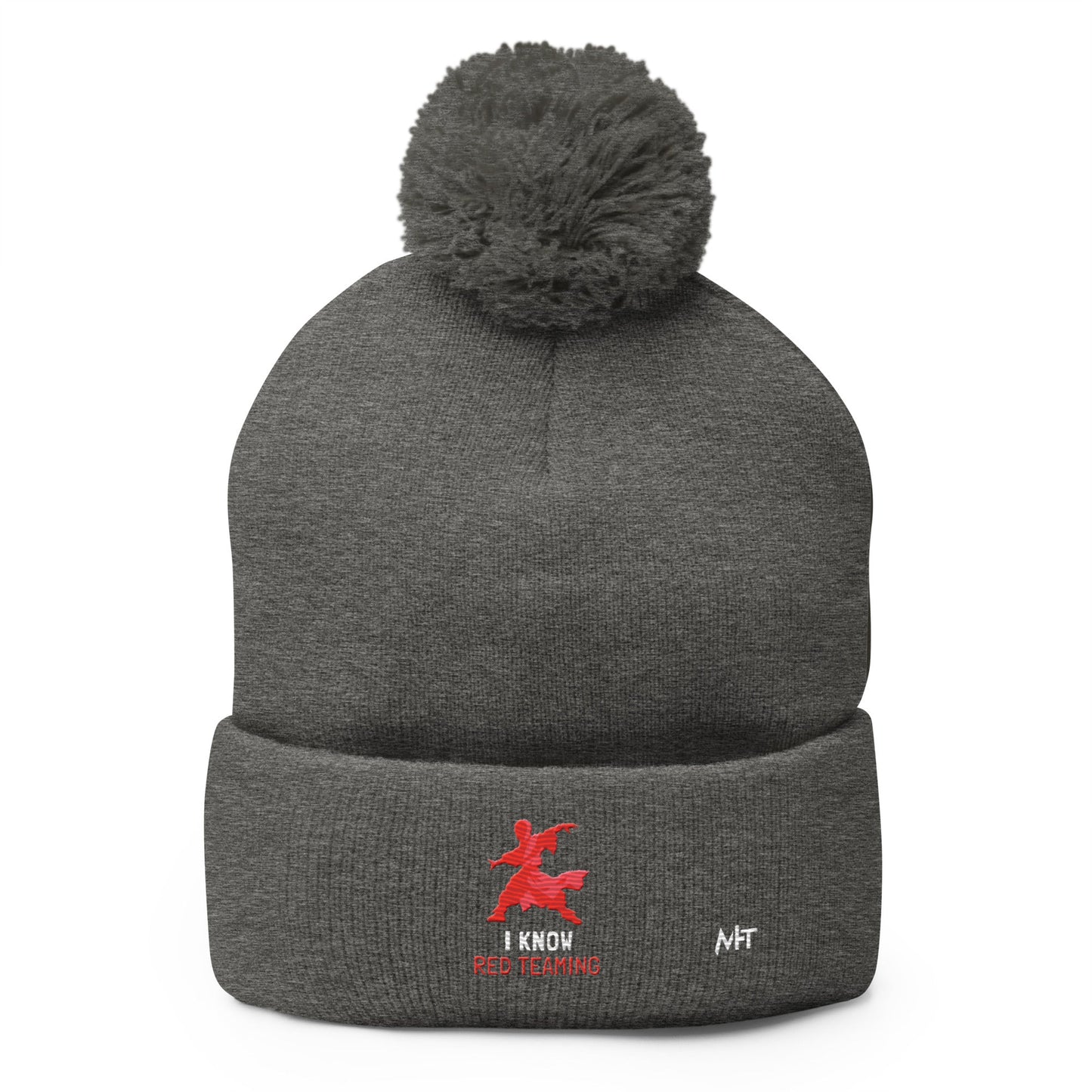 I Know Red Teaming - Pom-Pom Beanie by DarkByteGear