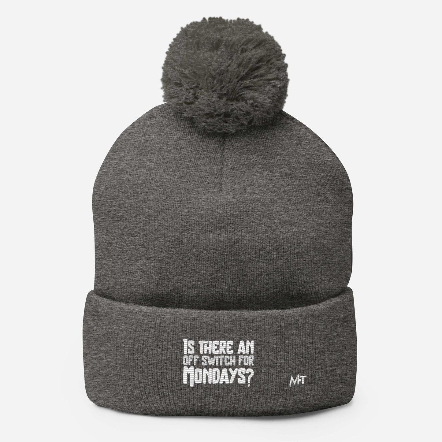Is there an OFF switch for Mondays? - Pom-Pom Beanie by DarkByteGear