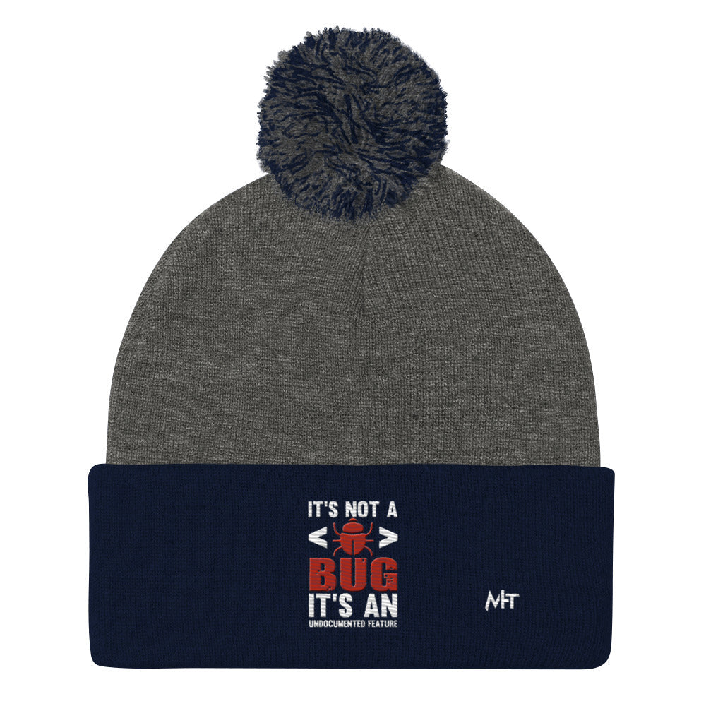 It's not a Bug; it's an Undocumented Feature - Pom-Pom Beanie by DarkByteGear