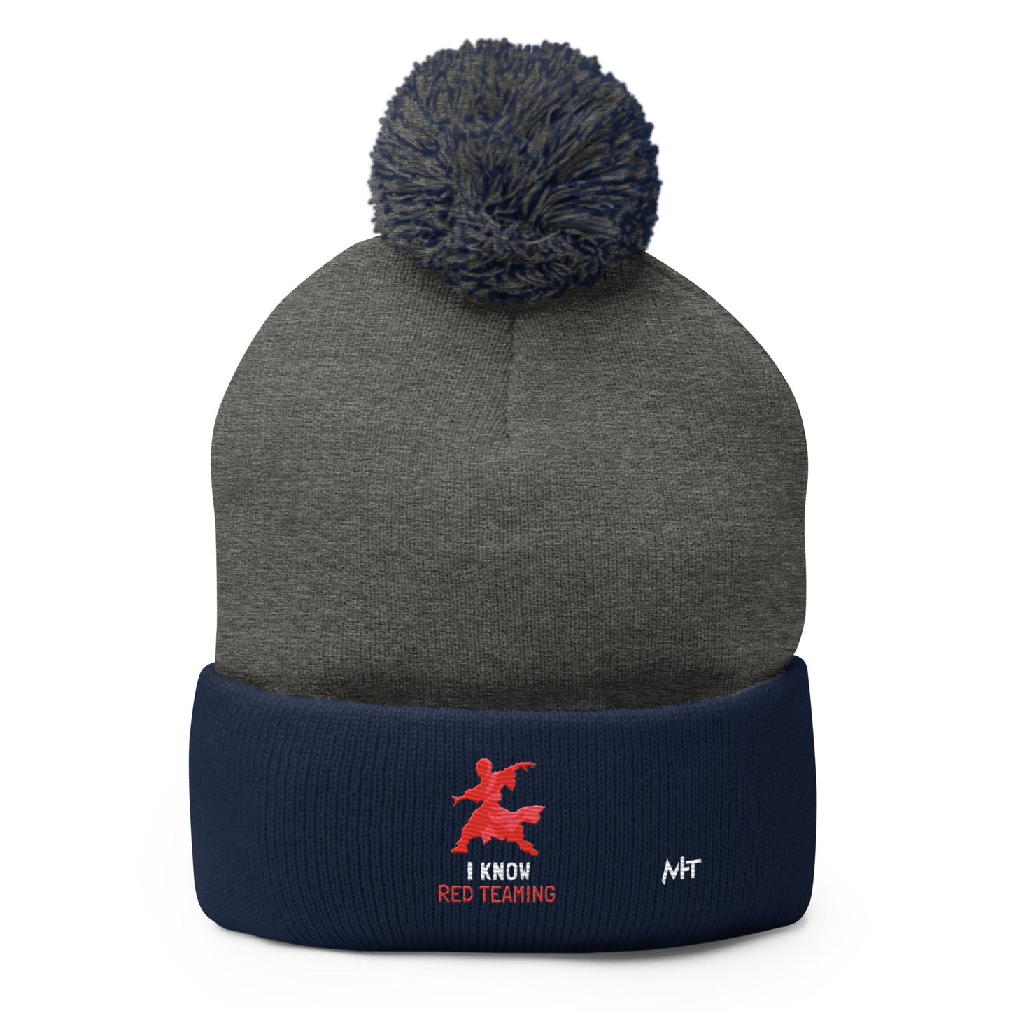 I Know Red Teaming - Pom-Pom Beanie by DarkByteGear