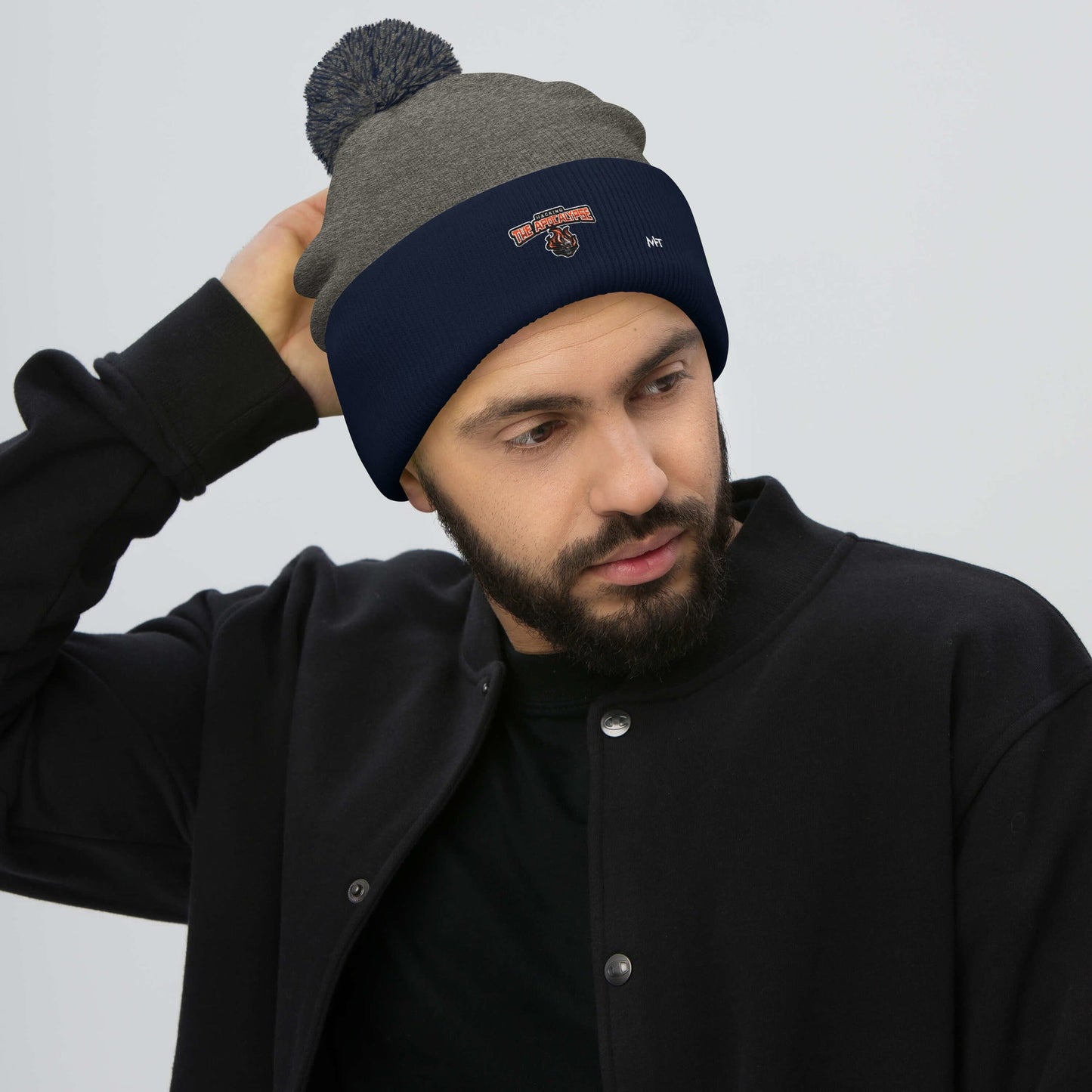 Hacking the Apocalypse V1 - Pom-Pom Beanie by DarkByteGear