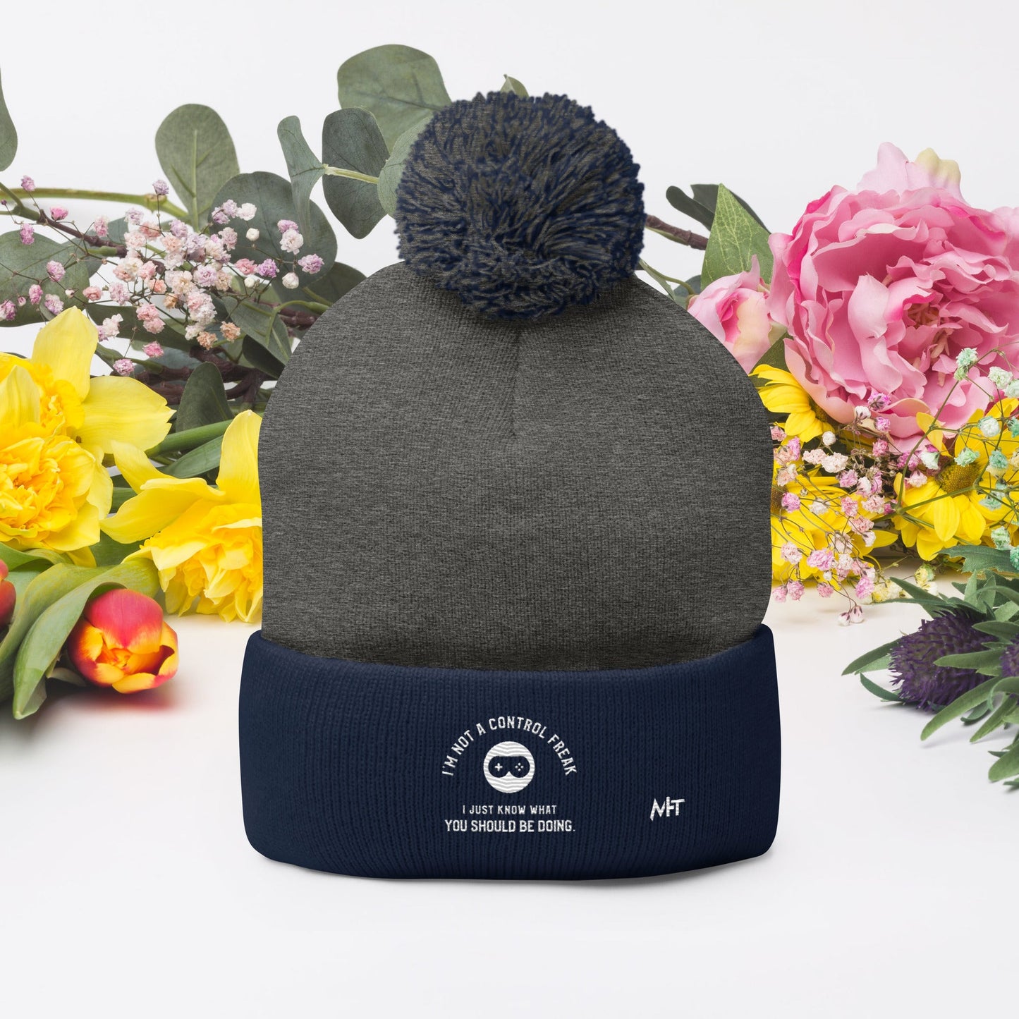 I am not a Control freak, I just Know what you should be doing - Pom-Pom Beanie by DarkByteGear