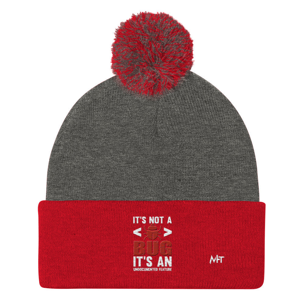 It's not a Bug; it's an Undocumented Feature - Pom-Pom Beanie by DarkByteGear