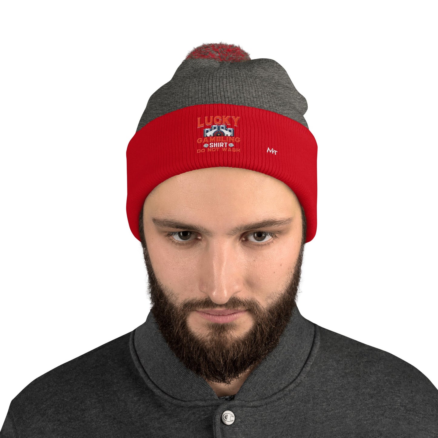 Lucky Gambling Shirt: Do Not Wash - Pom-Pom Beanie by DarkByteGear