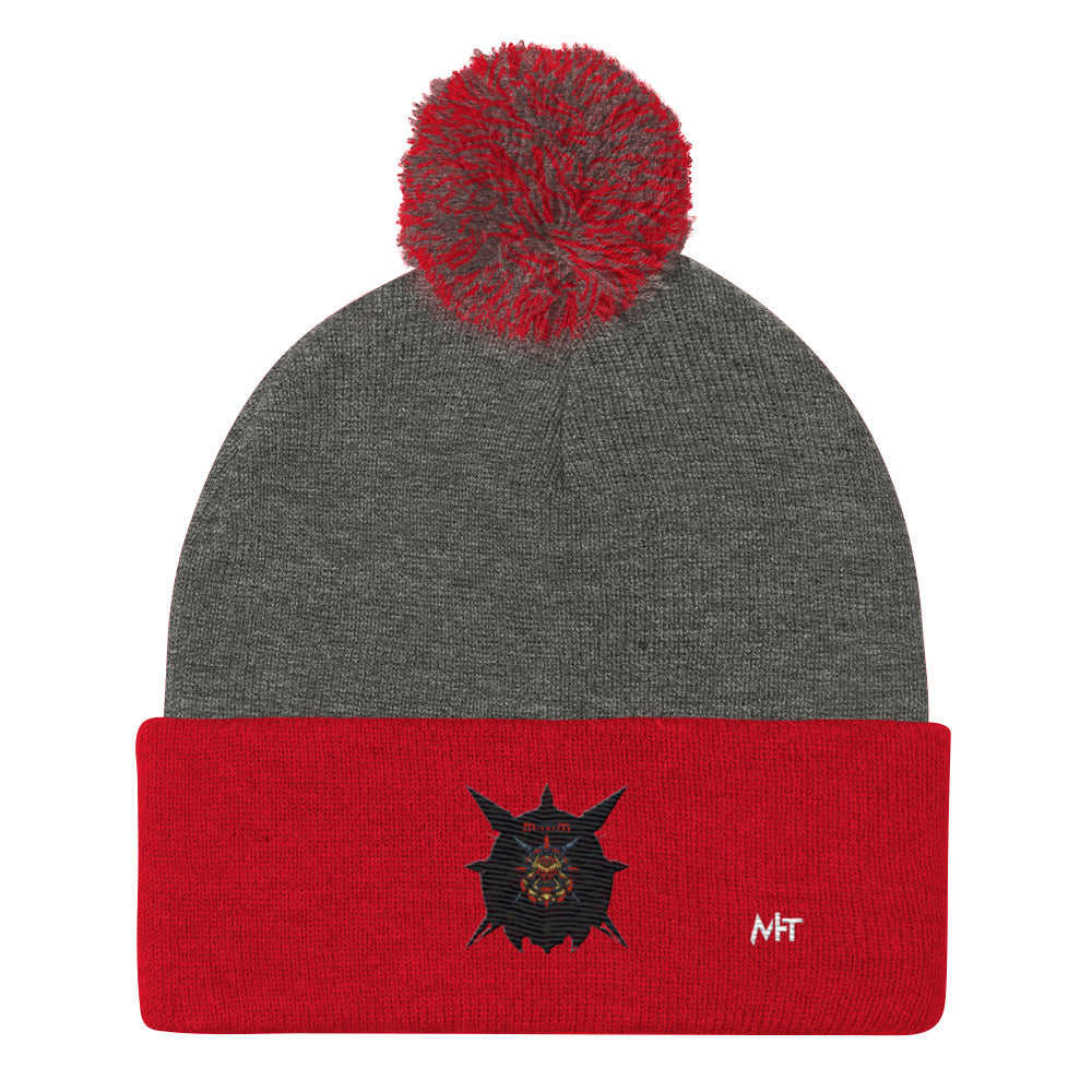 Cyberware Ronin Mecha - Pom-Pom Beanie by DarkByteGear