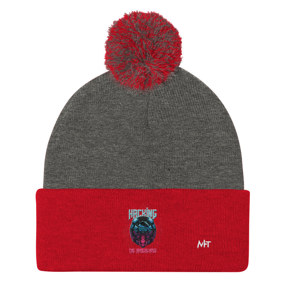 Hacking the apocalypse V2 - Pom-Pom Beanie by DarkByteGear