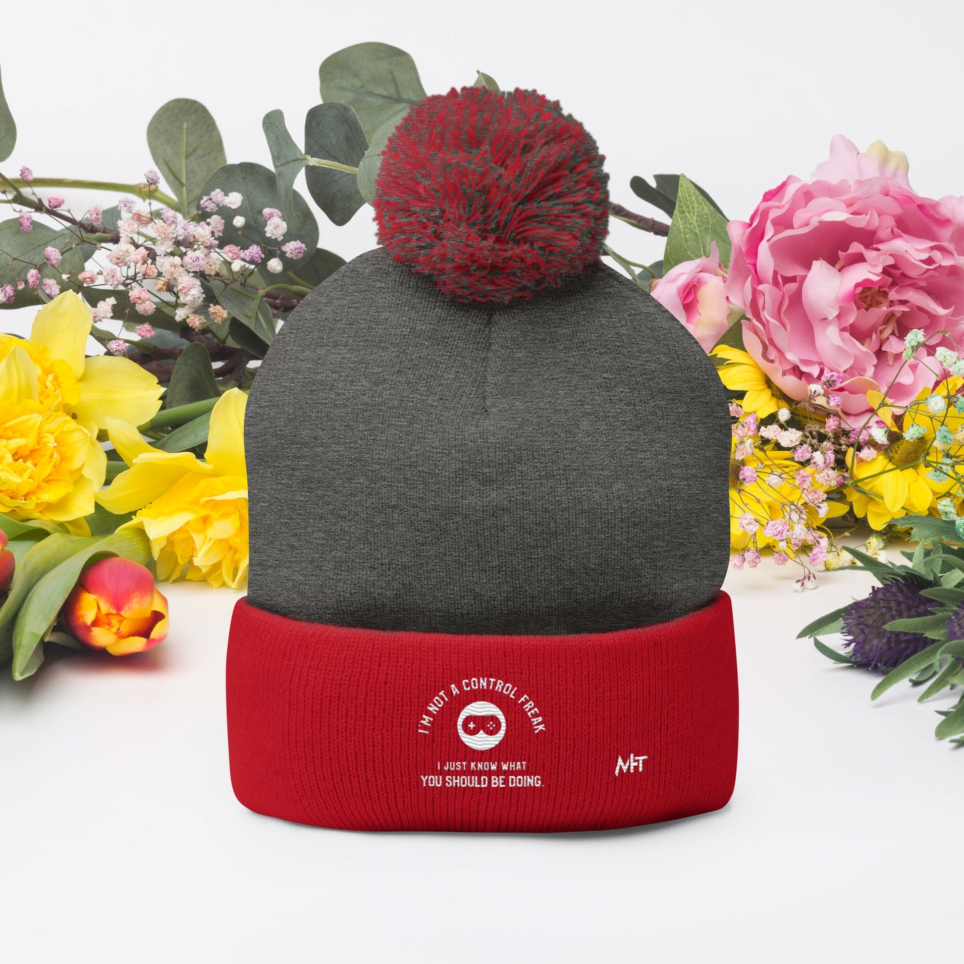 I am not a Control freak, I just Know what you should be doing - Pom-Pom Beanie by DarkByteGear