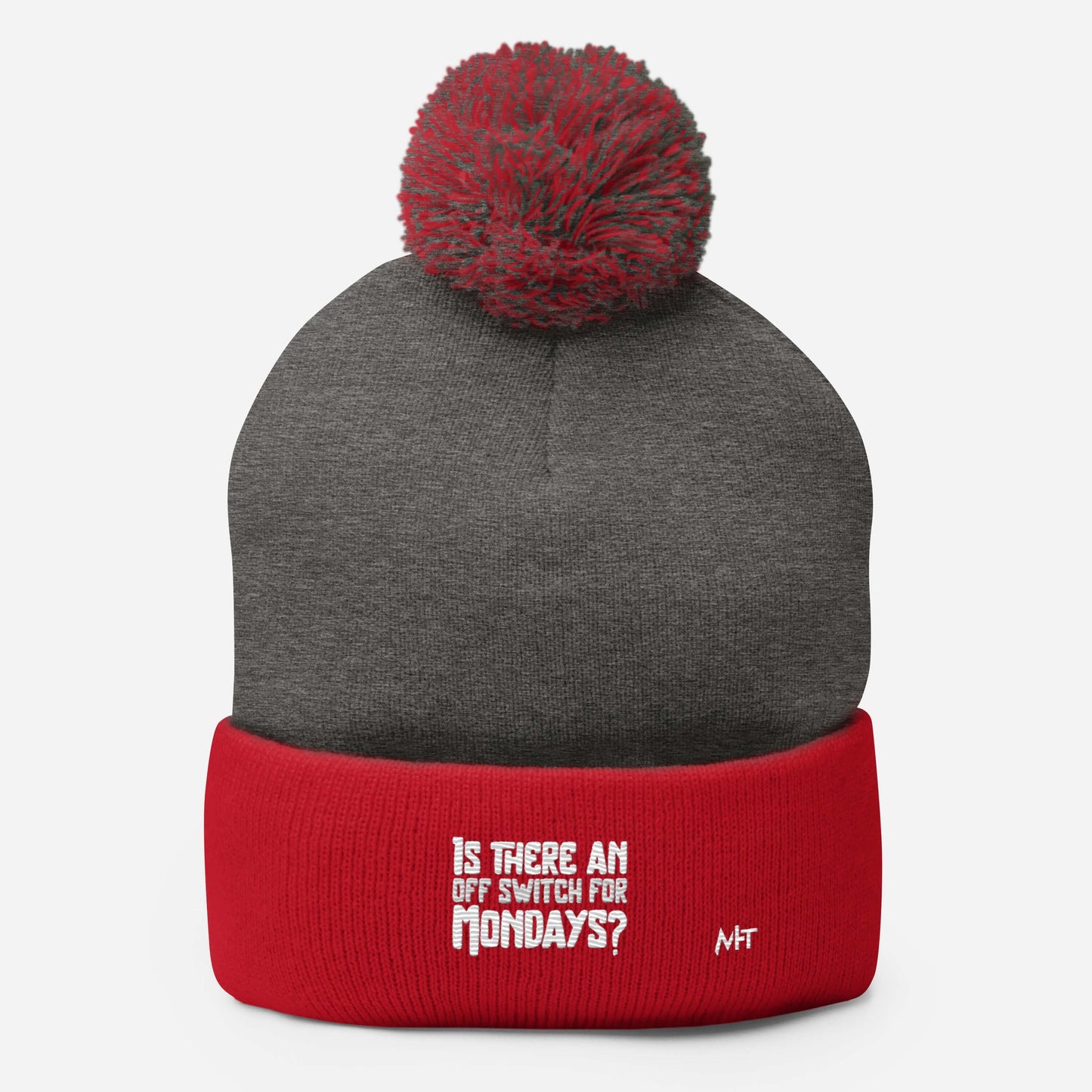 Is there an OFF switch for Mondays? - Pom-Pom Beanie by DarkByteGear