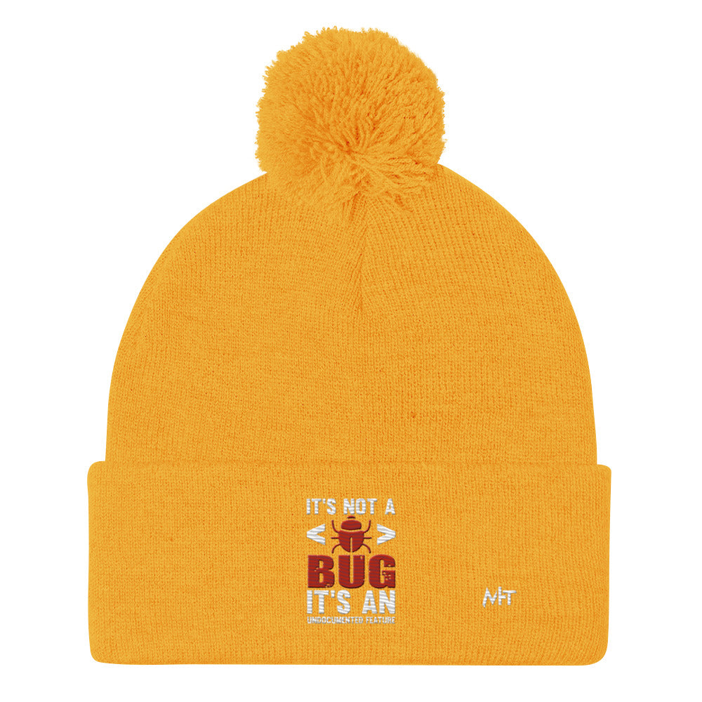 It's not a Bug; it's an Undocumented Feature - Pom-Pom Beanie by DarkByteGear