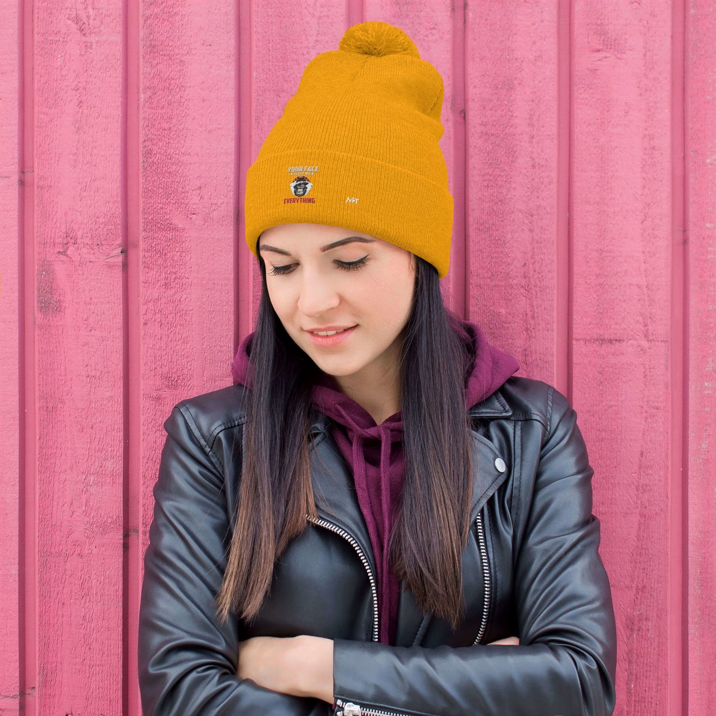 Your Face Tells me Everything - Pom-Pom Beanie by DarkByteGear