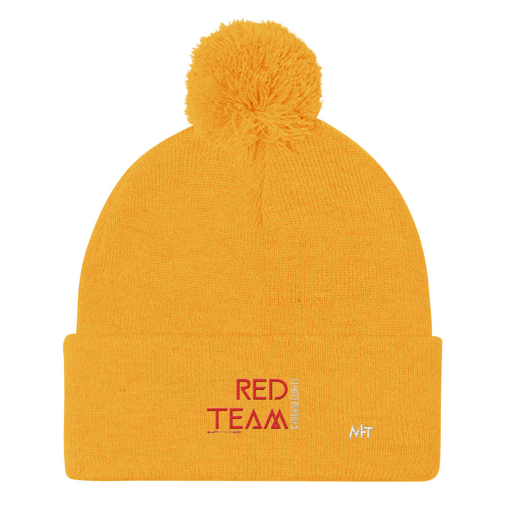 Cyber Security Red Team V4 - Pom-Pom Beanie by DarkByteGear