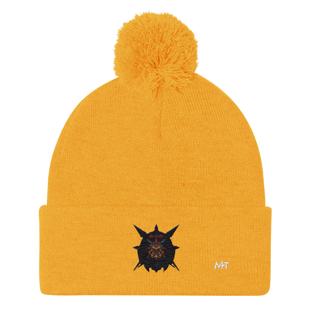 Cyberware Ronin Mecha - Pom-Pom Beanie by DarkByteGear