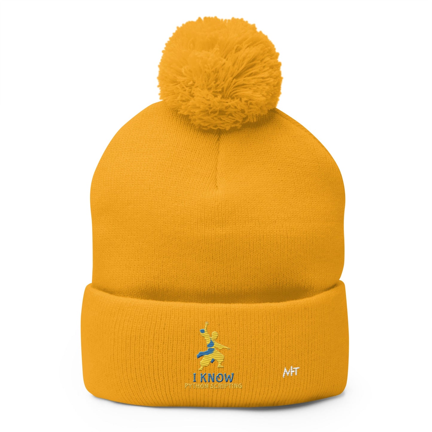 I Know Python Scripting - Pom-Pom Beanie by DarkByteGear