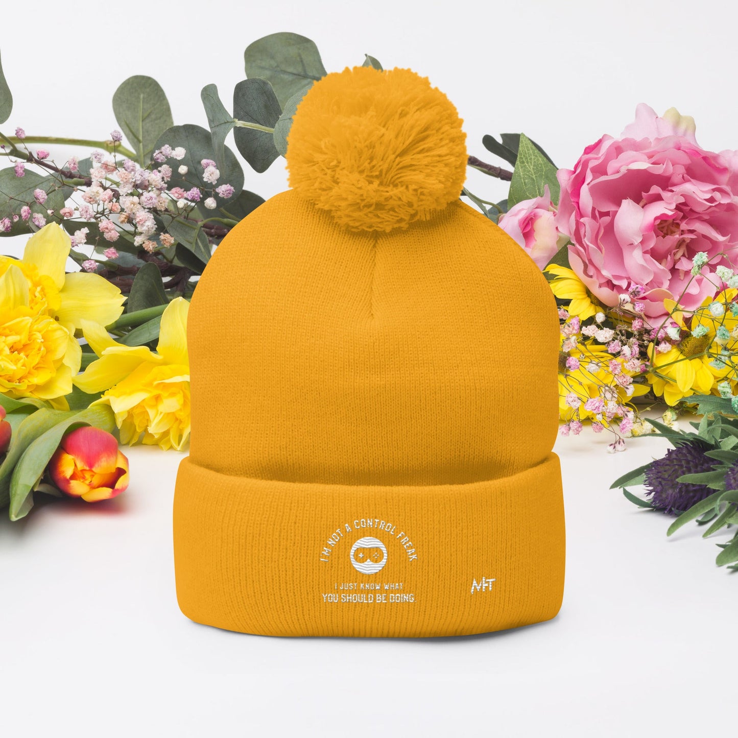 I am not a Control freak, I just Know what you should be doing - Pom-Pom Beanie by DarkByteGear