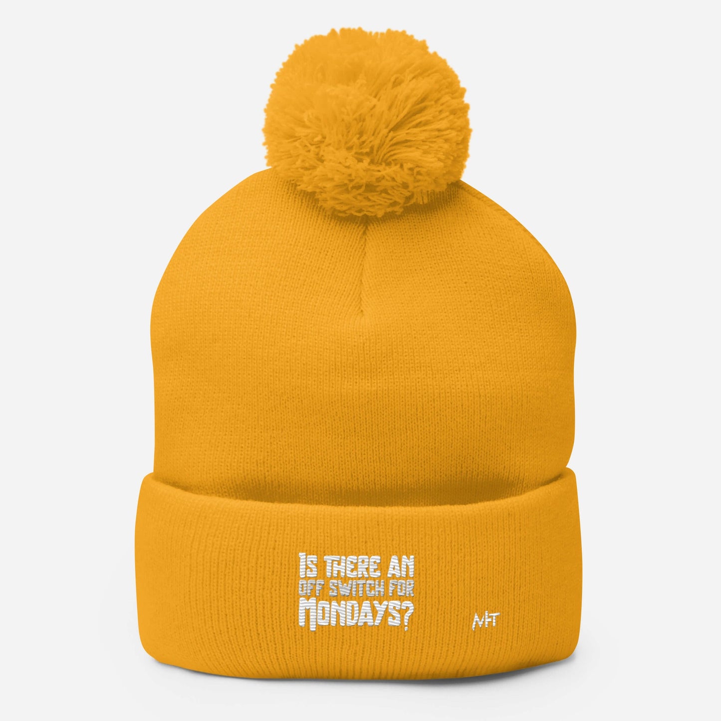 Is there an OFF switch for Mondays? - Pom-Pom Beanie by DarkByteGear