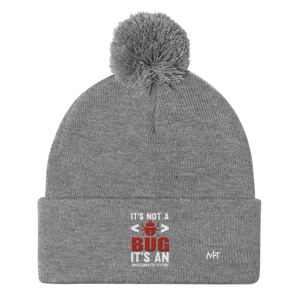 It's not a Bug; it's an Undocumented Feature - Pom-Pom Beanie by DarkByteGear