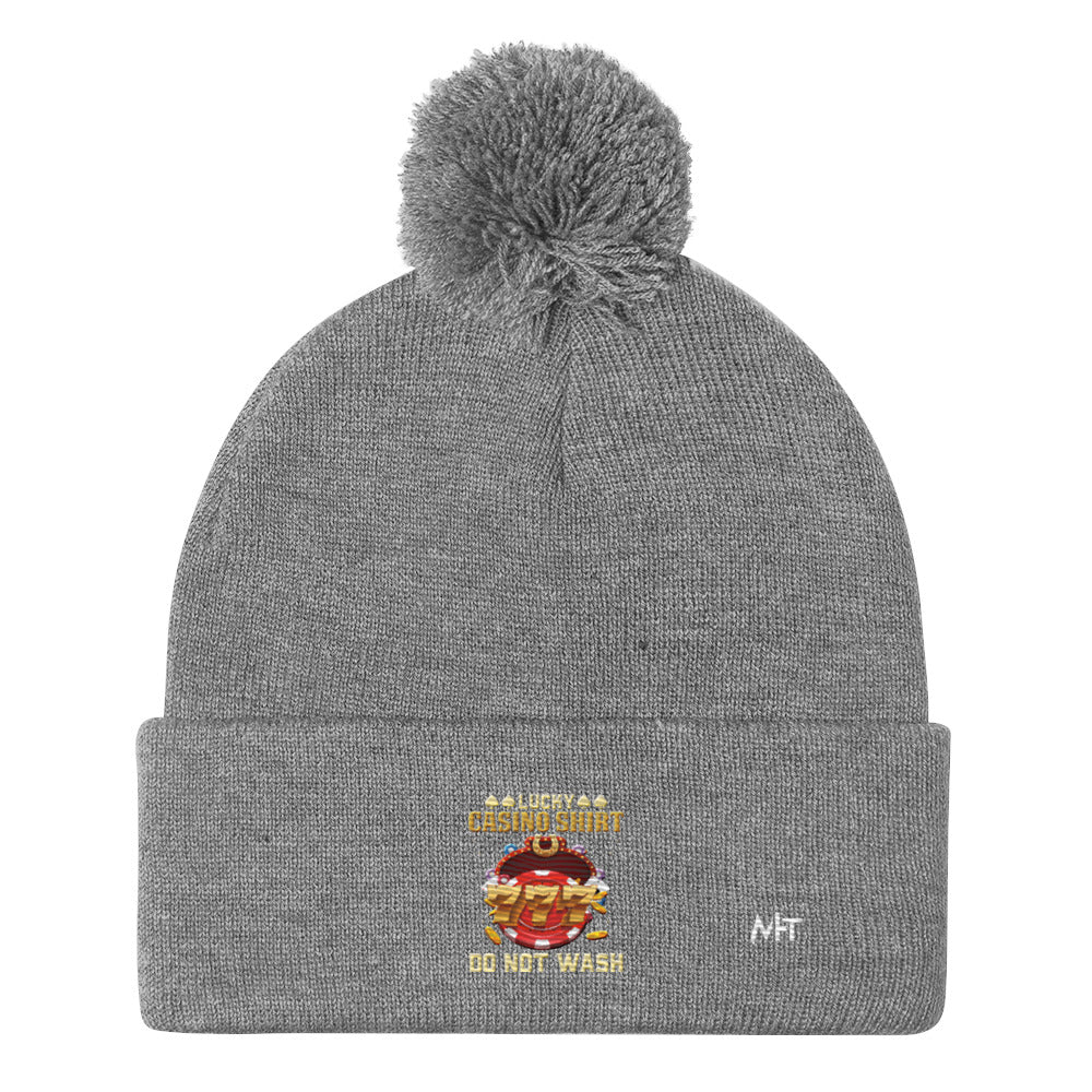 Lucky Casino Shirt Do Not Wash - Pom-Pom Beanie by DarkByteGear