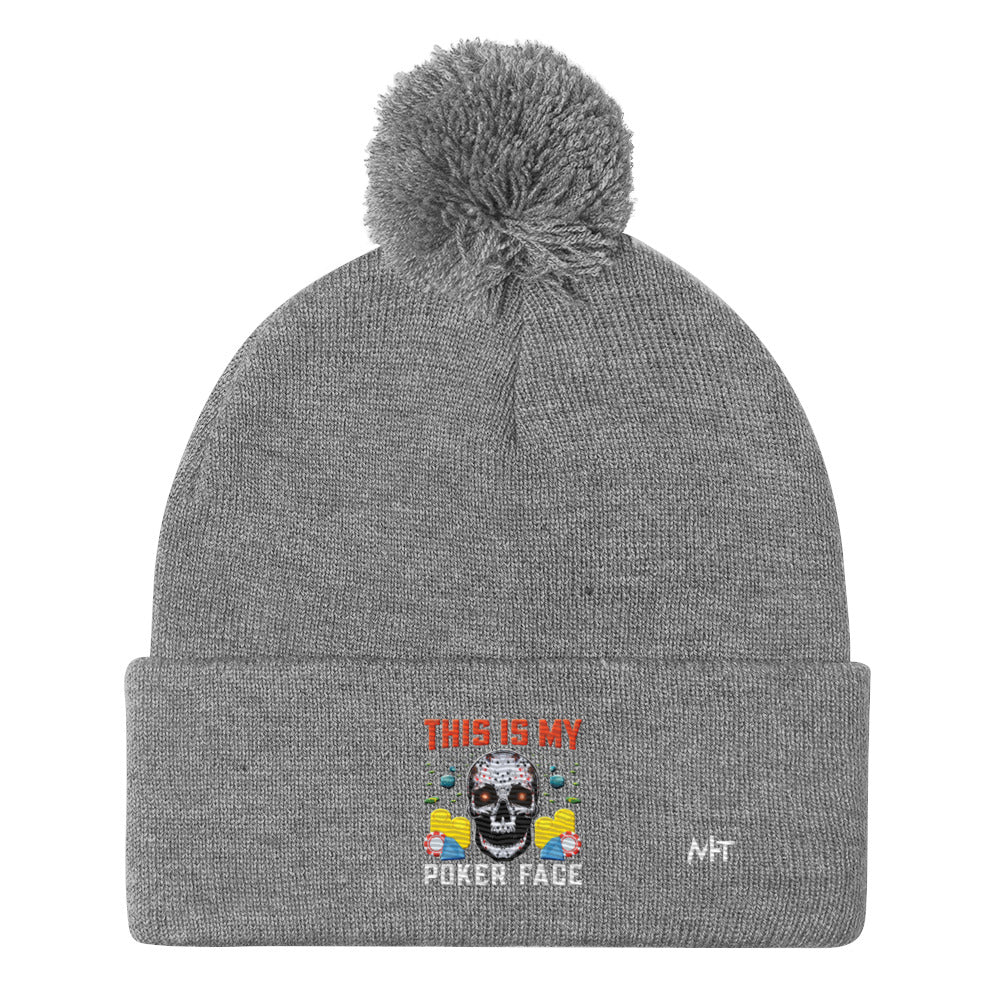 This is My Poker Face - Pom-Pom Beanie by DarkByteGear