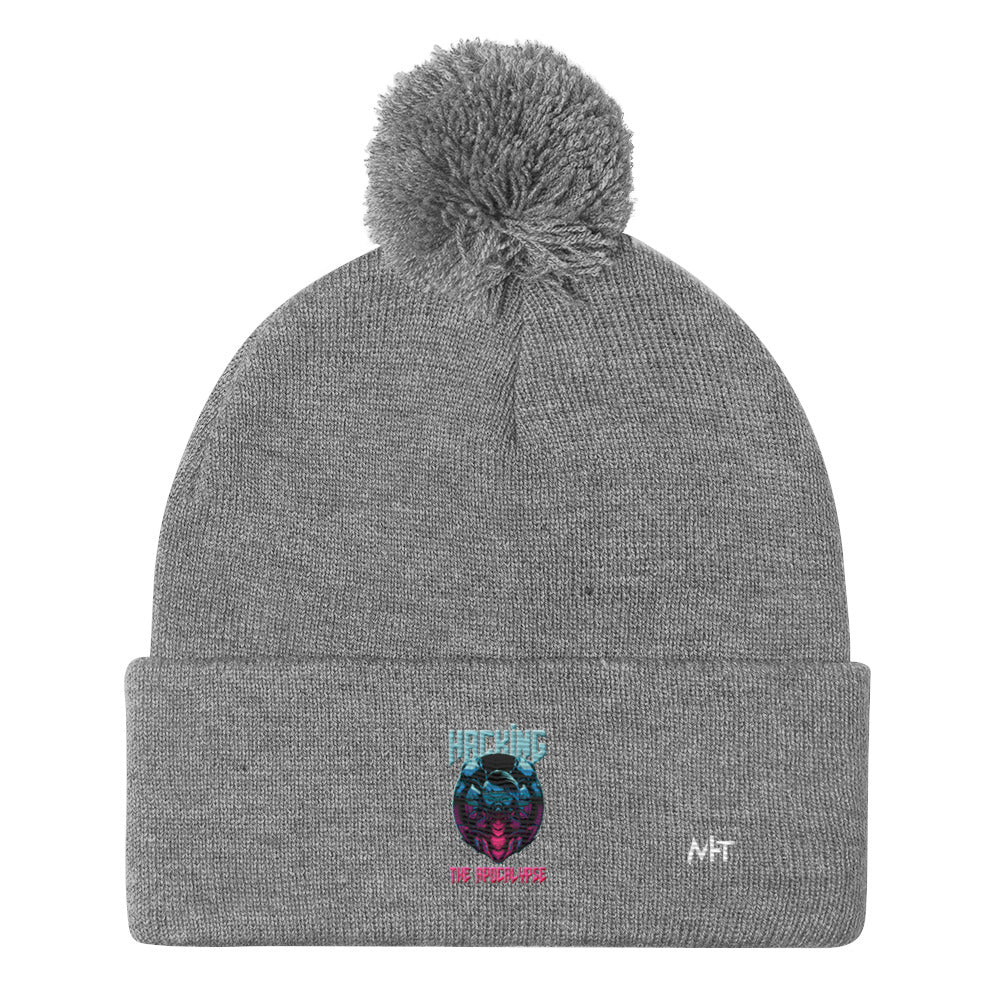 Hacking the apocalypse V2 - Pom-Pom Beanie by DarkByteGear