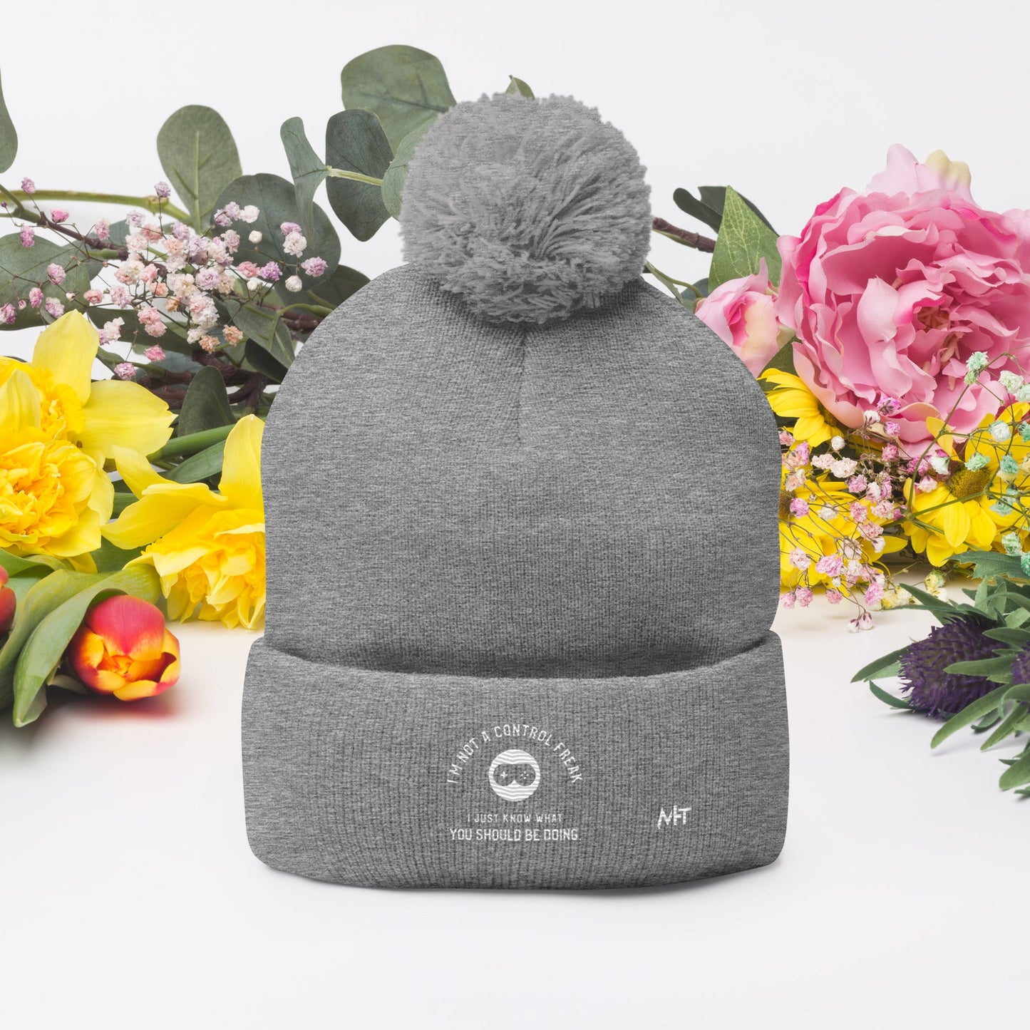 I am not a Control freak, I just Know what you should be doing - Pom-Pom Beanie by DarkByteGear
