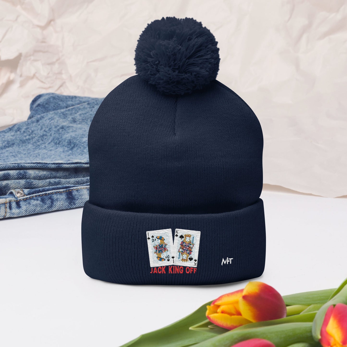 Jack King Off - Pom-Pom Beanie by DarkByteGear