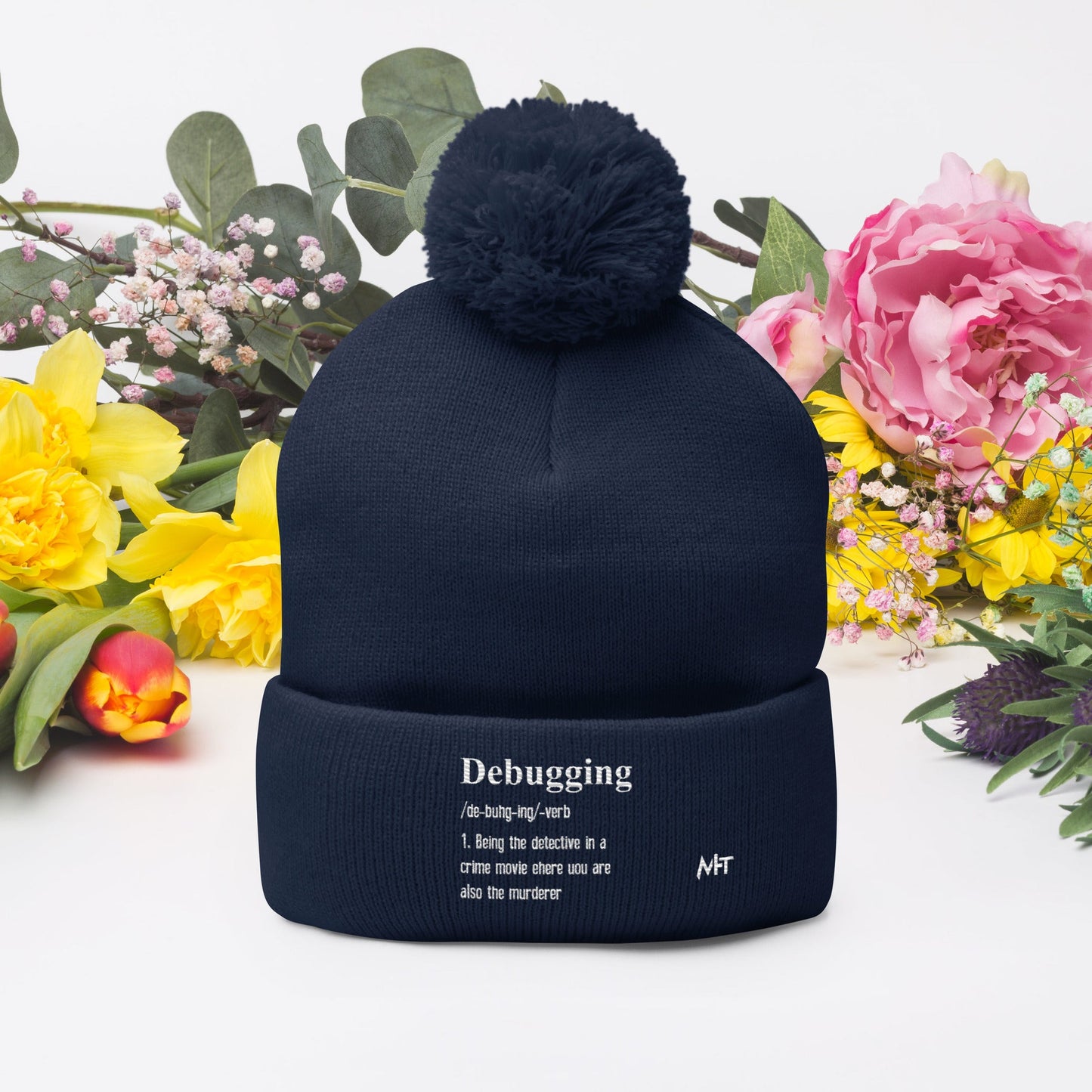 Debugging Definition V1 - Pom-Pom Beanie by DarkByteGear