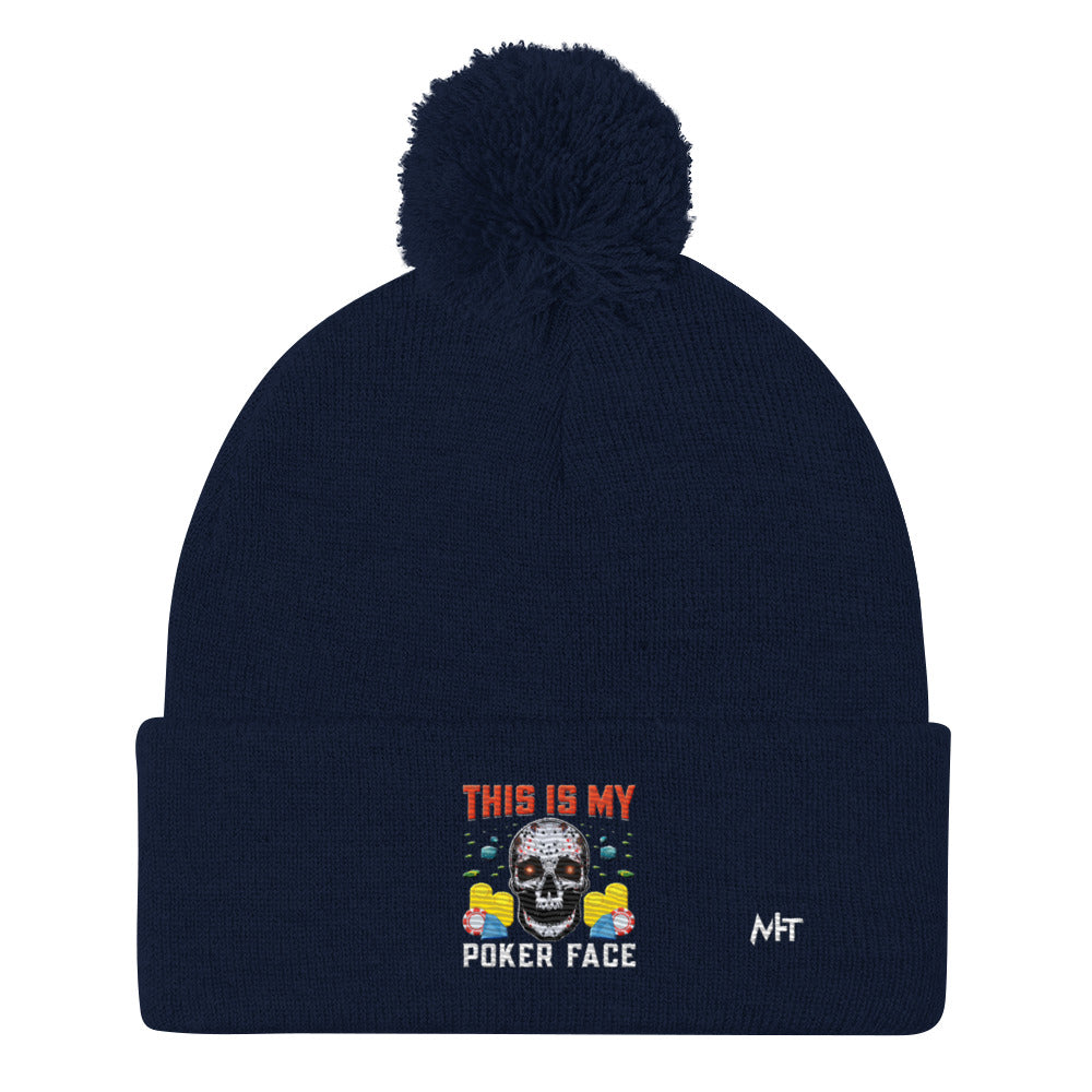 This is My Poker Face - Pom-Pom Beanie by DarkByteGear