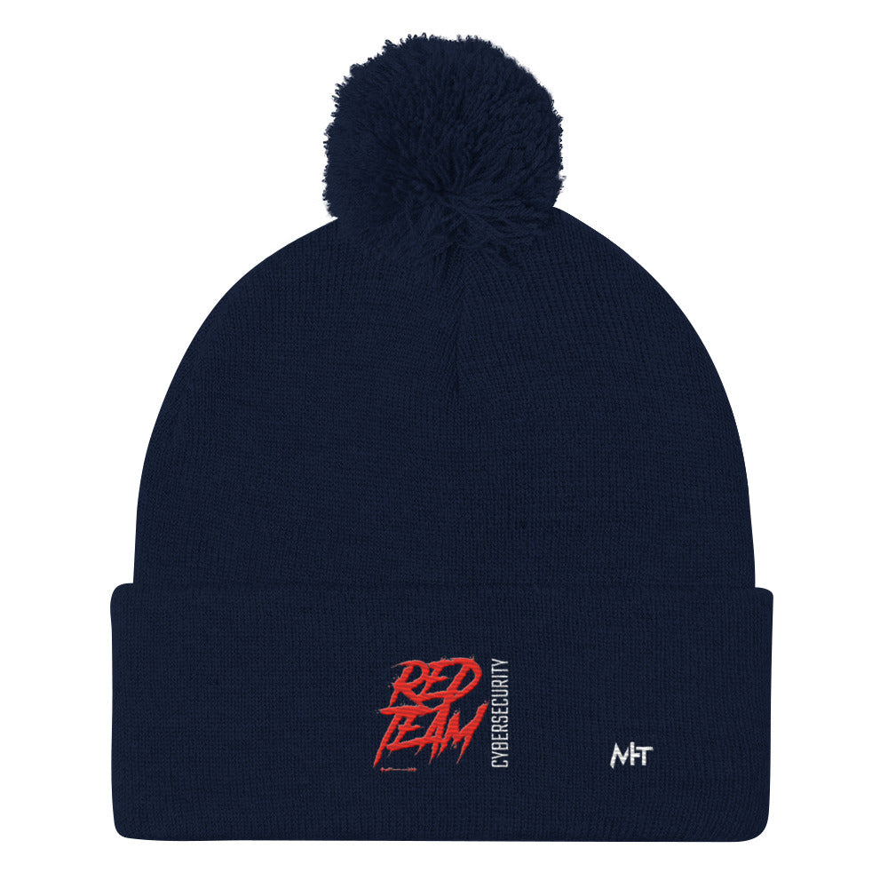 Cyber Security Red Team V6 - Pom-Pom Beanie by DarkByteGear