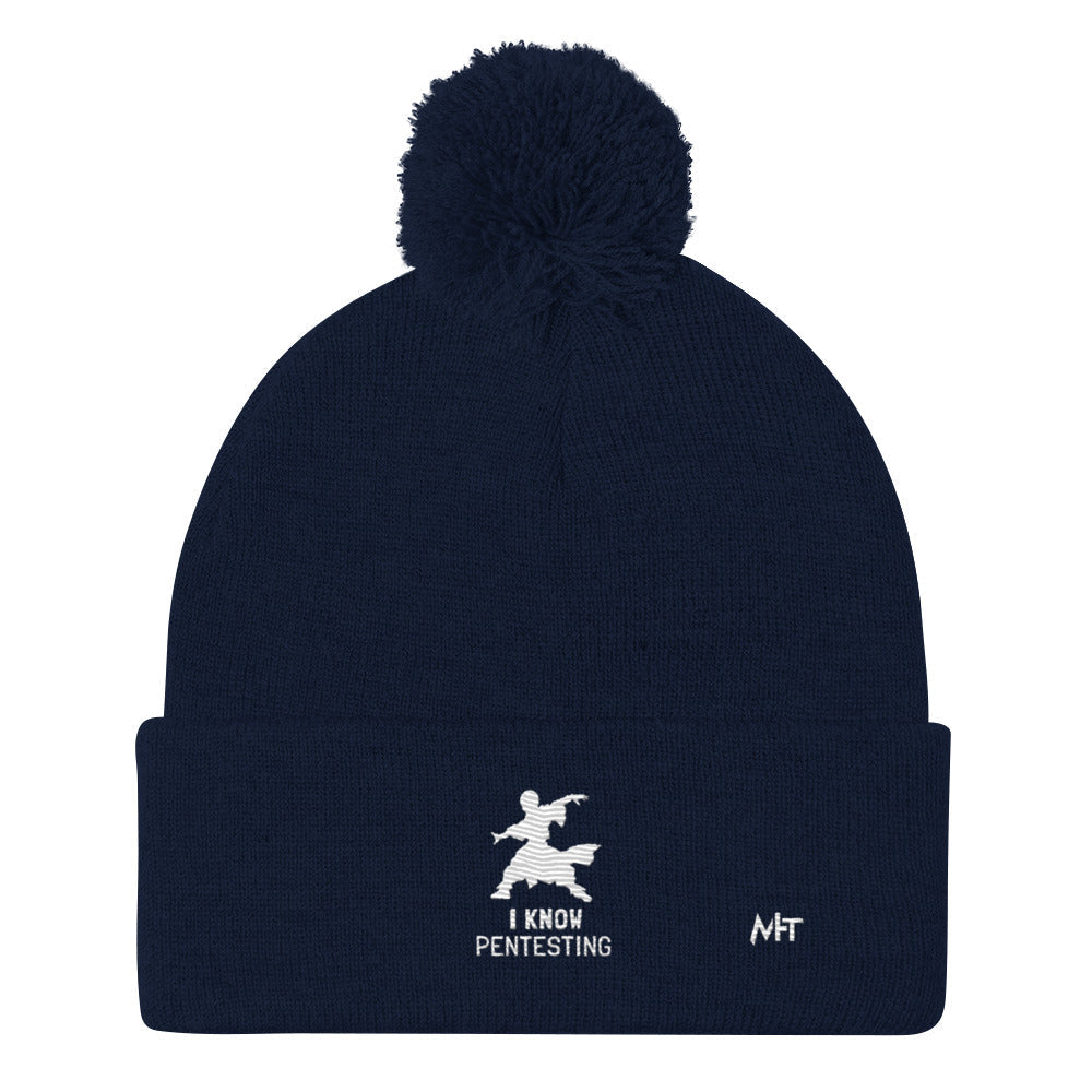 I Know Pentesting - Pom-Pom Beanie by DarkByteGear