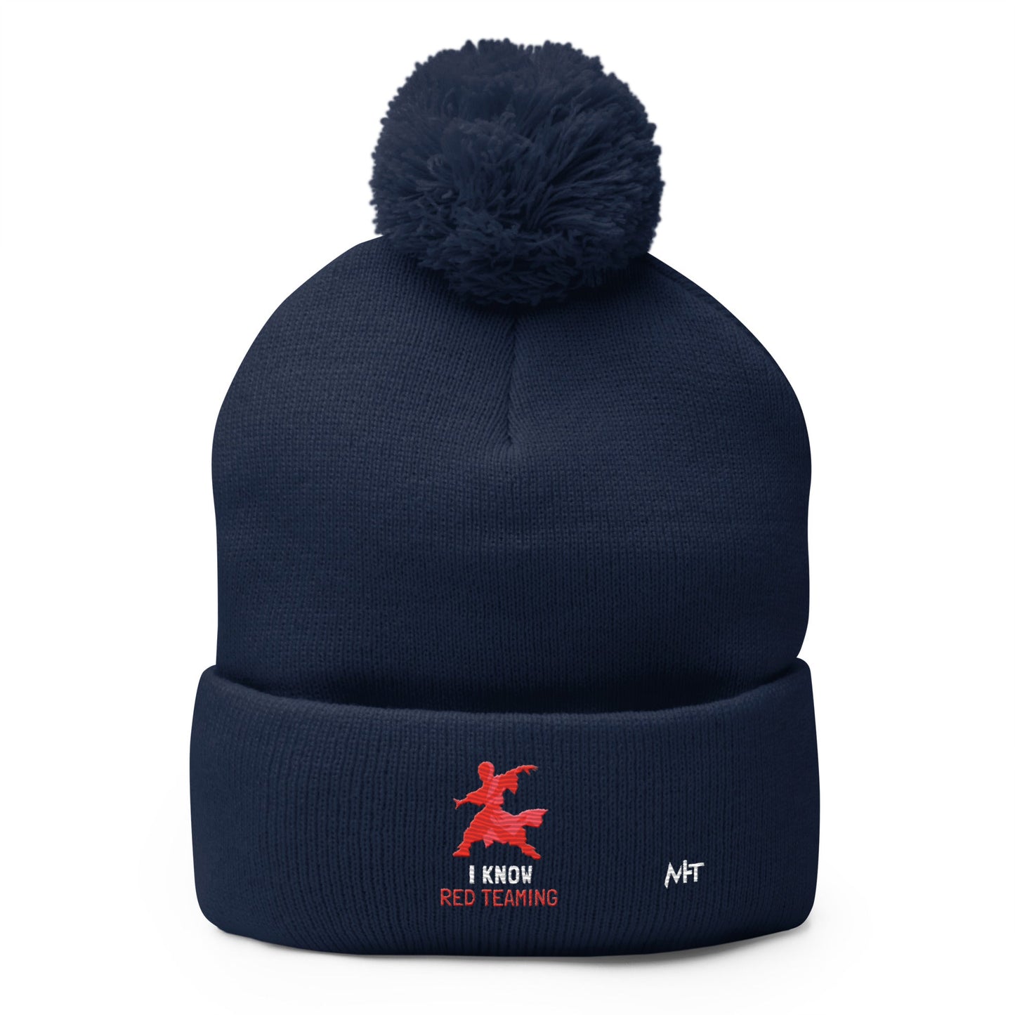 I Know Red Teaming - Pom-Pom Beanie by DarkByteGear