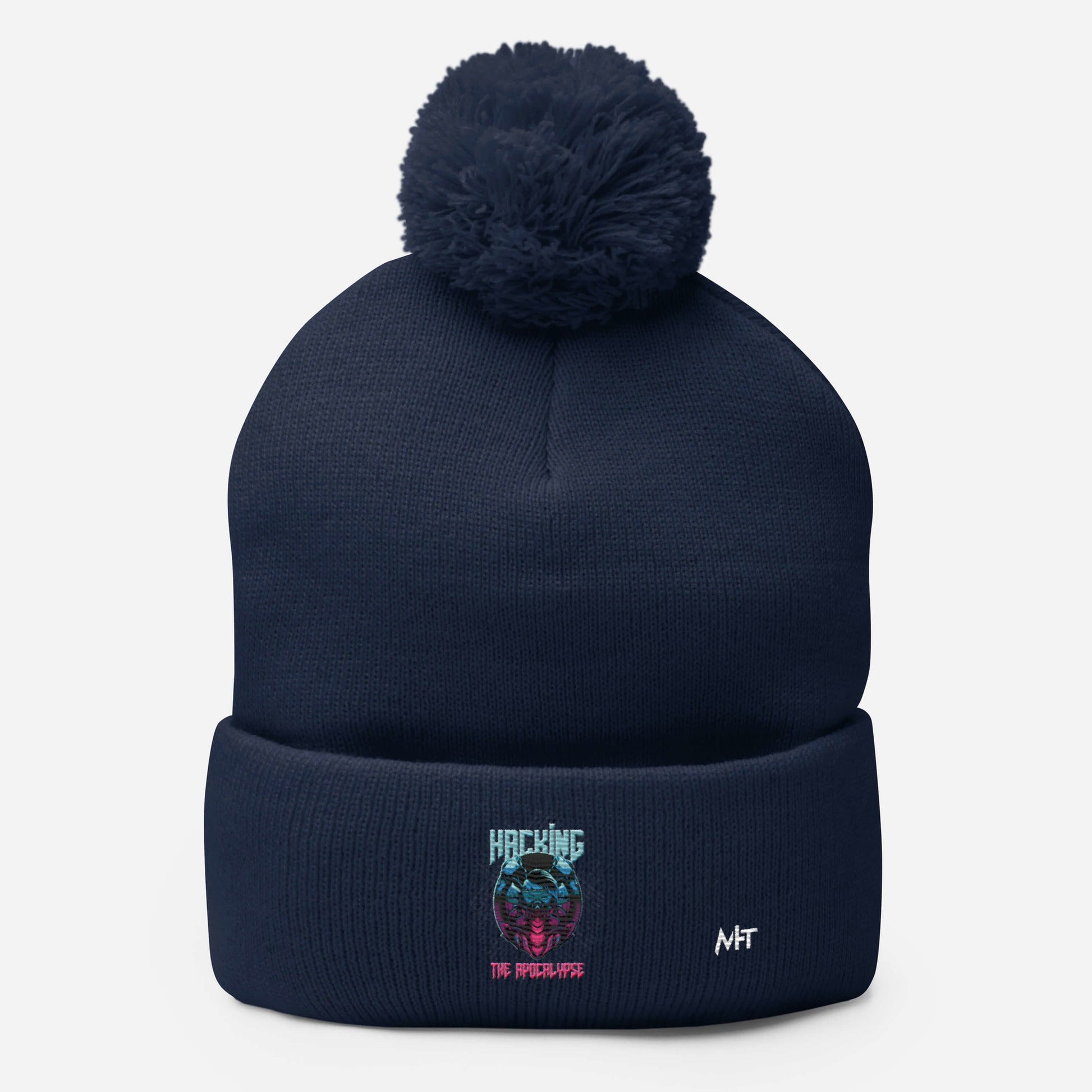 Hacking the apocalypse V2 - Pom-Pom Beanie by DarkByteGear