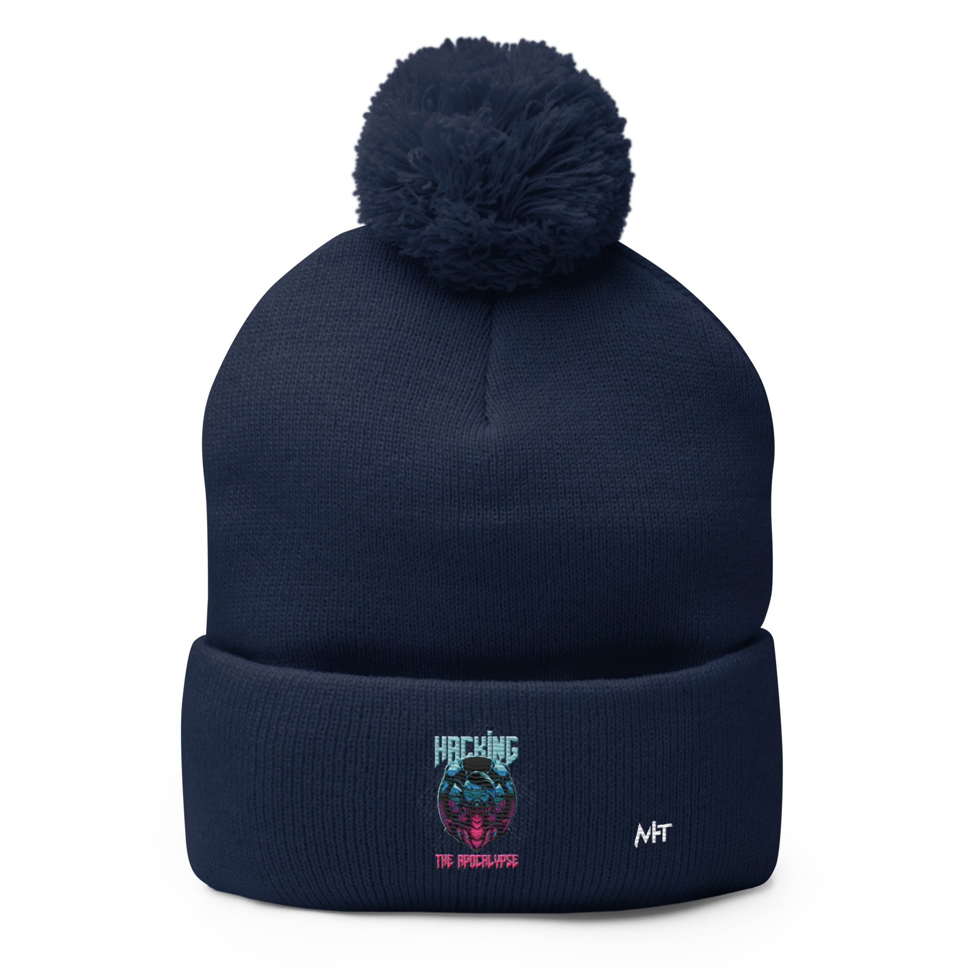 Hacking the apocalypse V2 - Pom-Pom Beanie by DarkByteGear