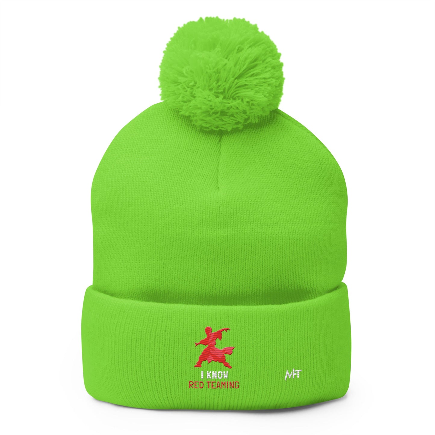 I Know Red Teaming - Pom-Pom Beanie by DarkByteGear