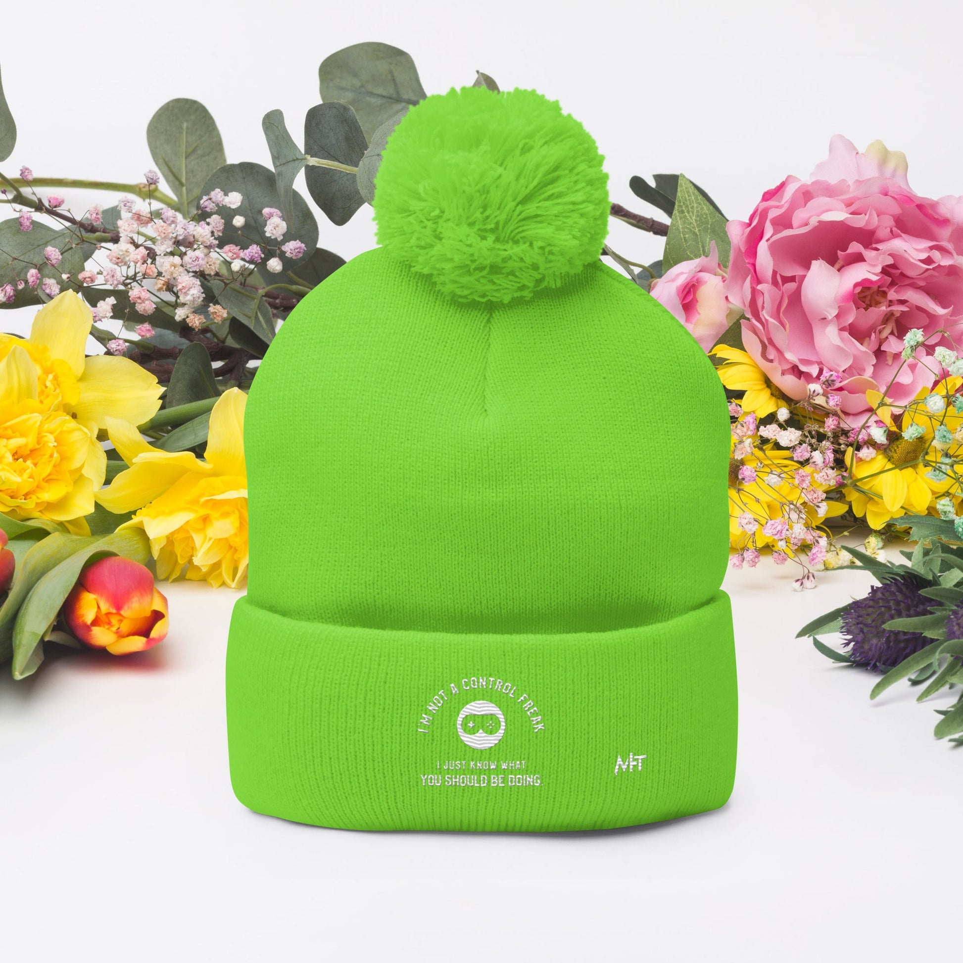 I am not a Control freak, I just Know what you should be doing - Pom-Pom Beanie by DarkByteGear