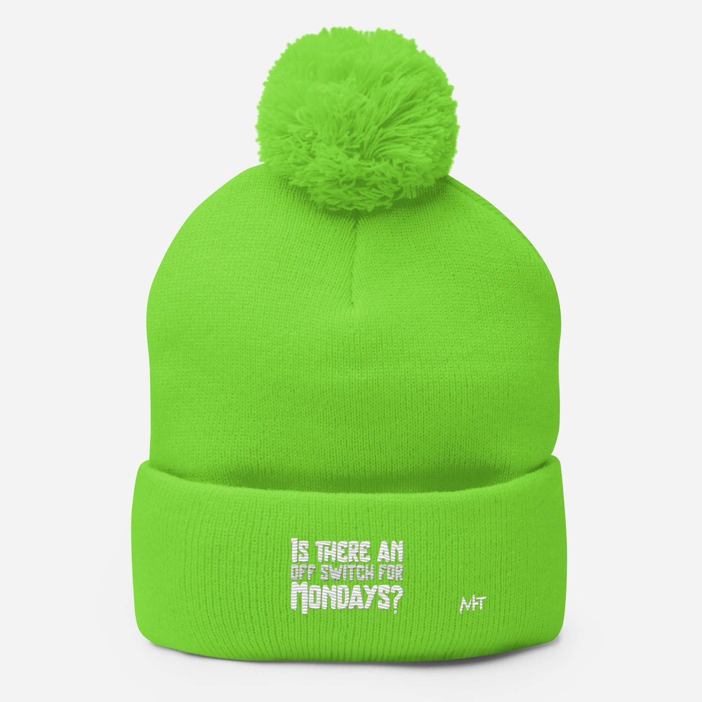 Is there an OFF switch for Mondays? - Pom-Pom Beanie by DarkByteGear