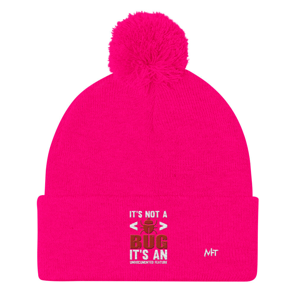 It's not a Bug; it's an Undocumented Feature - Pom-Pom Beanie by DarkByteGear