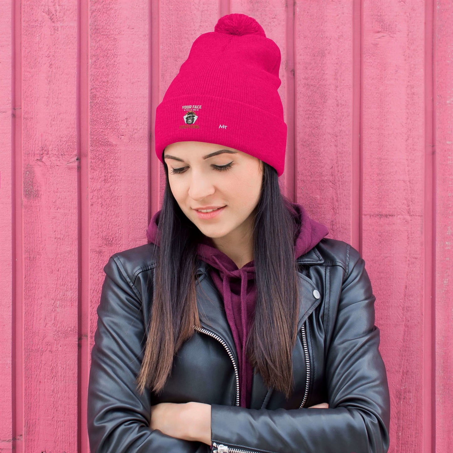 Your Face Tells me Everything - Pom-Pom Beanie by DarkByteGear